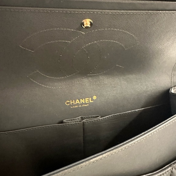 ❌SOLD❌ Authentic Chanel Jumbo Double Flap Dark Gray with Silver Hardware - Picture 13 of 15